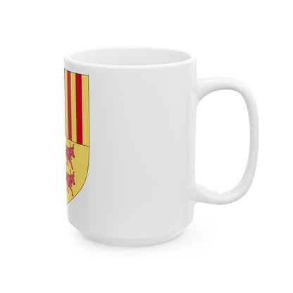 Coat of arms of Andorra (Before 16th Century) - White Coffee Mug-The Sticker Space