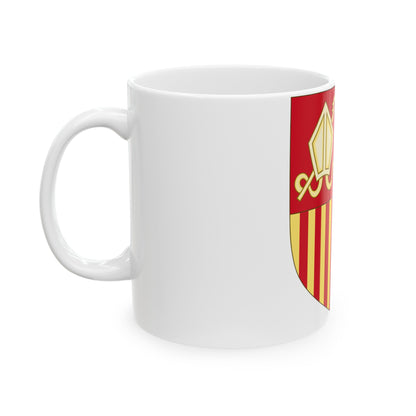 Coat of arms of Andorra (Before 16th Century) - White Coffee Mug-The Sticker Space