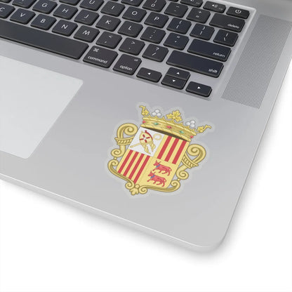 Coat of arms of Andorra - Flag Version (1931-1949) - STICKER Vinyl Kiss-Cut Decal - The Sticker Space