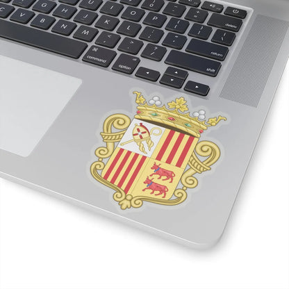 Coat of arms of Andorra - Flag Version (1931-1949) - STICKER Vinyl Kiss-Cut Decal - The Sticker Space