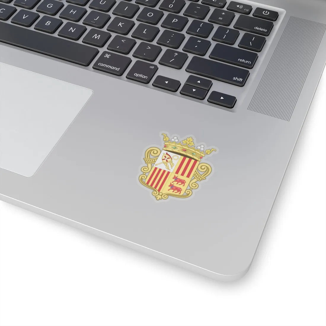 Coat of arms of Andorra - Flag Version (1931-1949) - STICKER Vinyl Kiss-Cut Decal - The Sticker Space