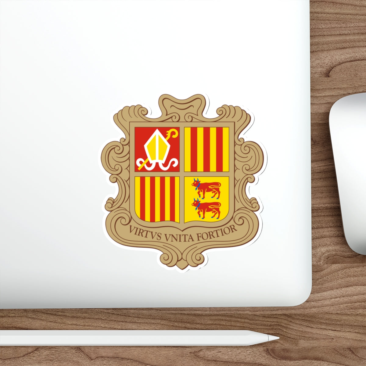 Coat of arms of Andorra STICKER Vinyl Die-Cut Decal-The Sticker Space