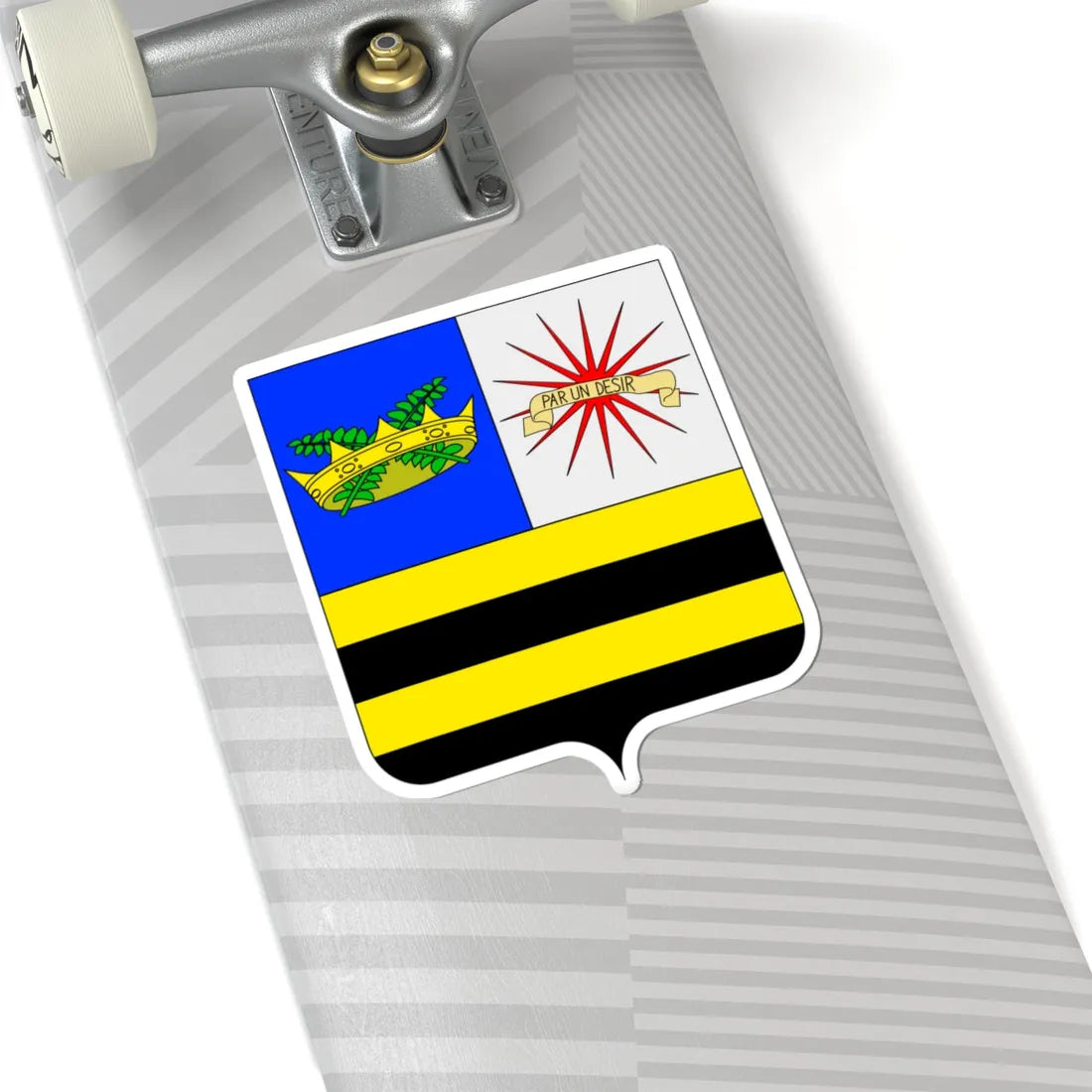 Coat of arms of Andrea Mantegna (Italy) (Coat of Arms) STICKER Vinyl Kiss-Cut Decal - The Sticker Space