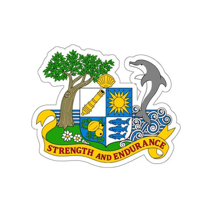 Coat of arms of Anguilla 1967-1980 STICKER Vinyl Die-Cut Decal 4 Inch - The Sticker Space