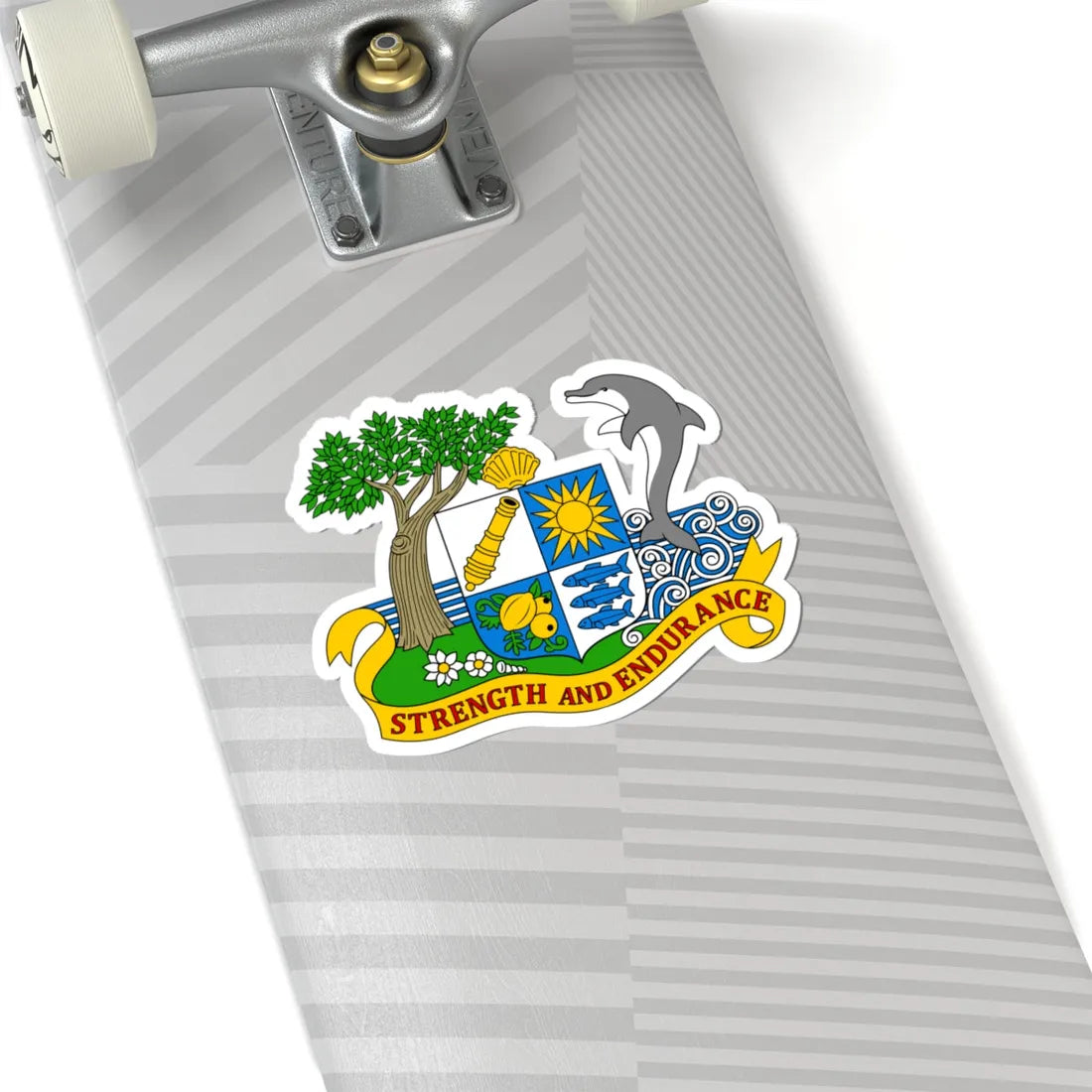 Coat of arms of Anguilla 1967-1980 - STICKER Vinyl Kiss-Cut Decal - The Sticker Space