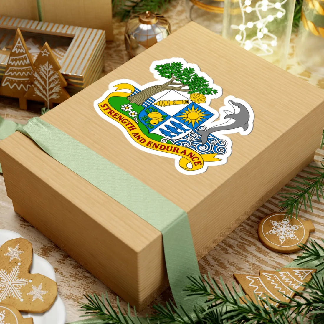 Coat of arms of Anguilla 1967-1980 - STICKER Vinyl Kiss-Cut Decal - The Sticker Space