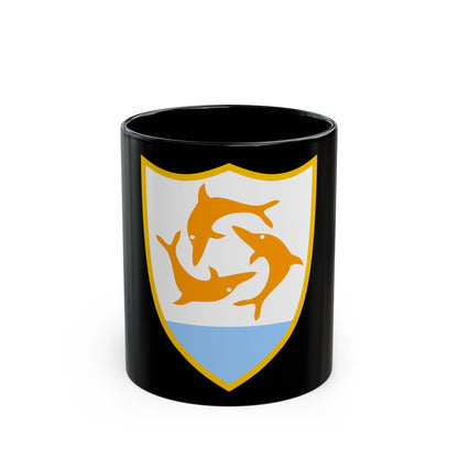 Coat of arms of Anguilla - Black Coffee Mug-11oz-The Sticker Space