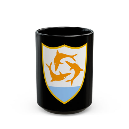 Coat of arms of Anguilla - Black Coffee Mug-15oz-The Sticker Space