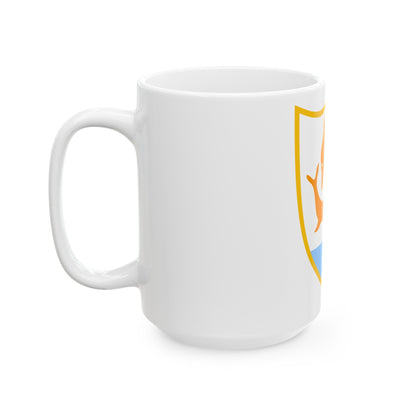 Coat of arms of Anguilla - White Coffee Mug-The Sticker Space