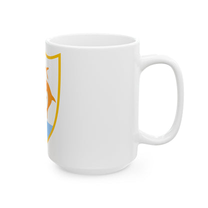 Coat of arms of Anguilla - White Coffee Mug-The Sticker Space