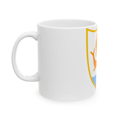 Coat of arms of Anguilla - White Coffee Mug-The Sticker Space