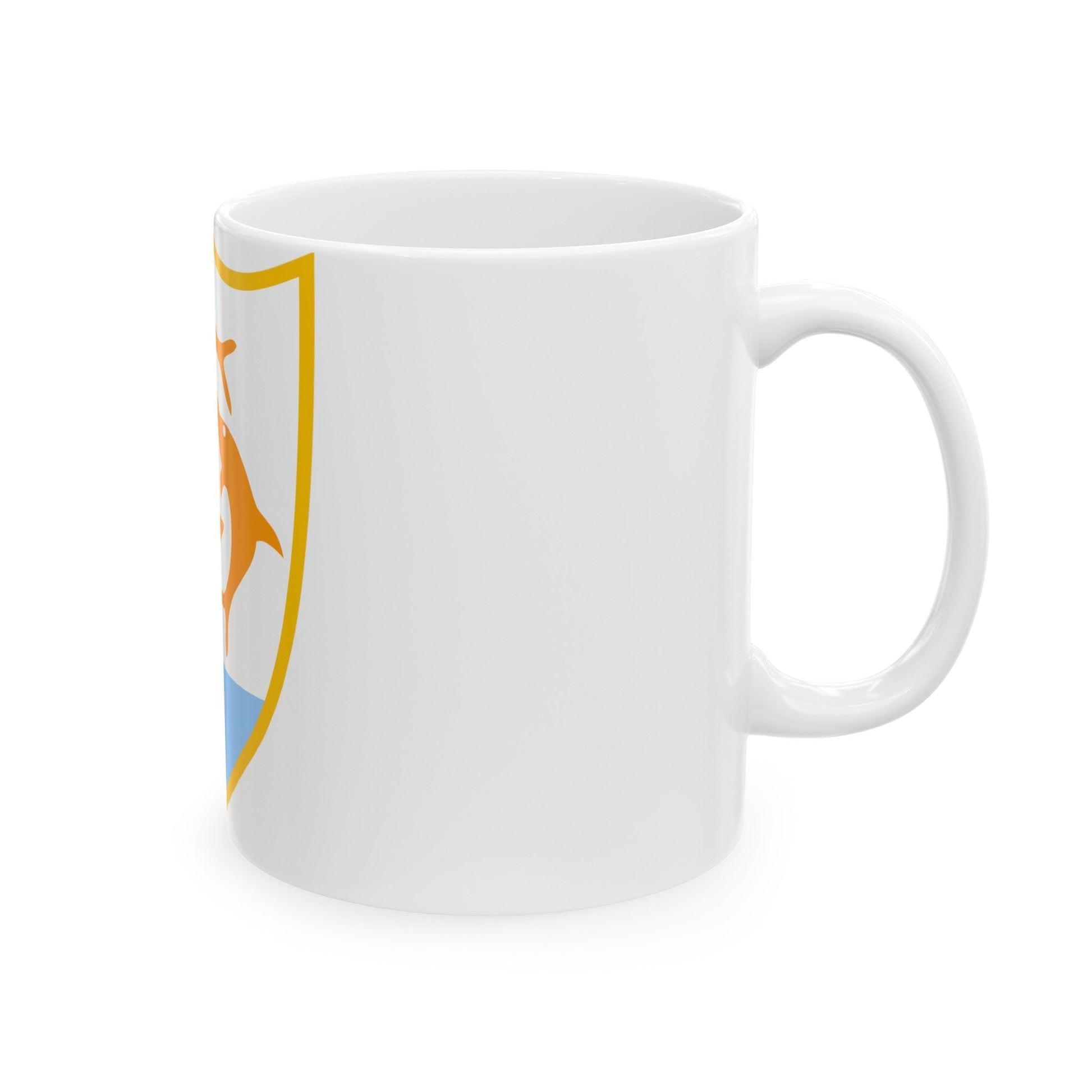 Coat of arms of Anguilla - White Coffee Mug-The Sticker Space