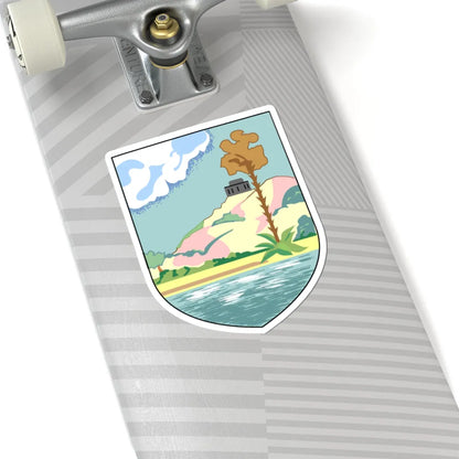 Coat of arms of Antigua and Barbuda 1956-1967 (Antigua and Barbuda) (Coat of Arms) STICKER Vinyl Kiss-Cut Decal - The Sticker Space