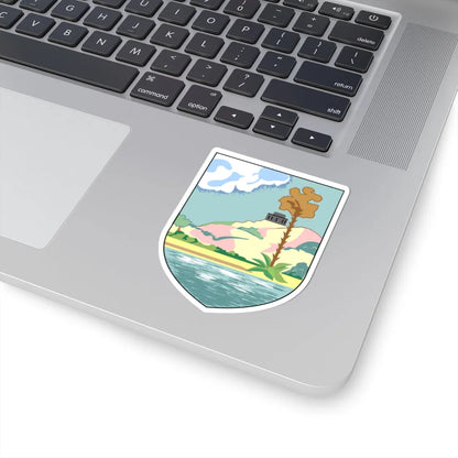 Coat of arms of Antigua and Barbuda 1956-1967 (Antigua and Barbuda) (Coat of Arms) STICKER Vinyl Kiss-Cut Decal - The Sticker Space