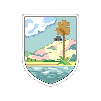 Coat of arms of Antigua and Barbuda (1956–1967) STICKER Vinyl Die-Cut Decal - The Sticker Space