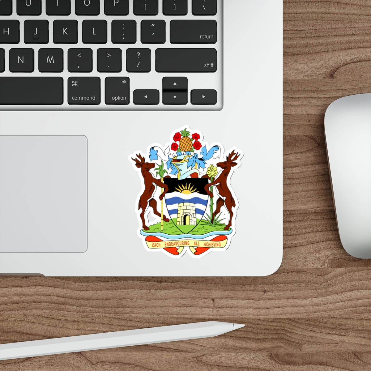 Coat of arms of Antigua and Barbuda STICKER Vinyl Die-Cut Decal-The Sticker Space