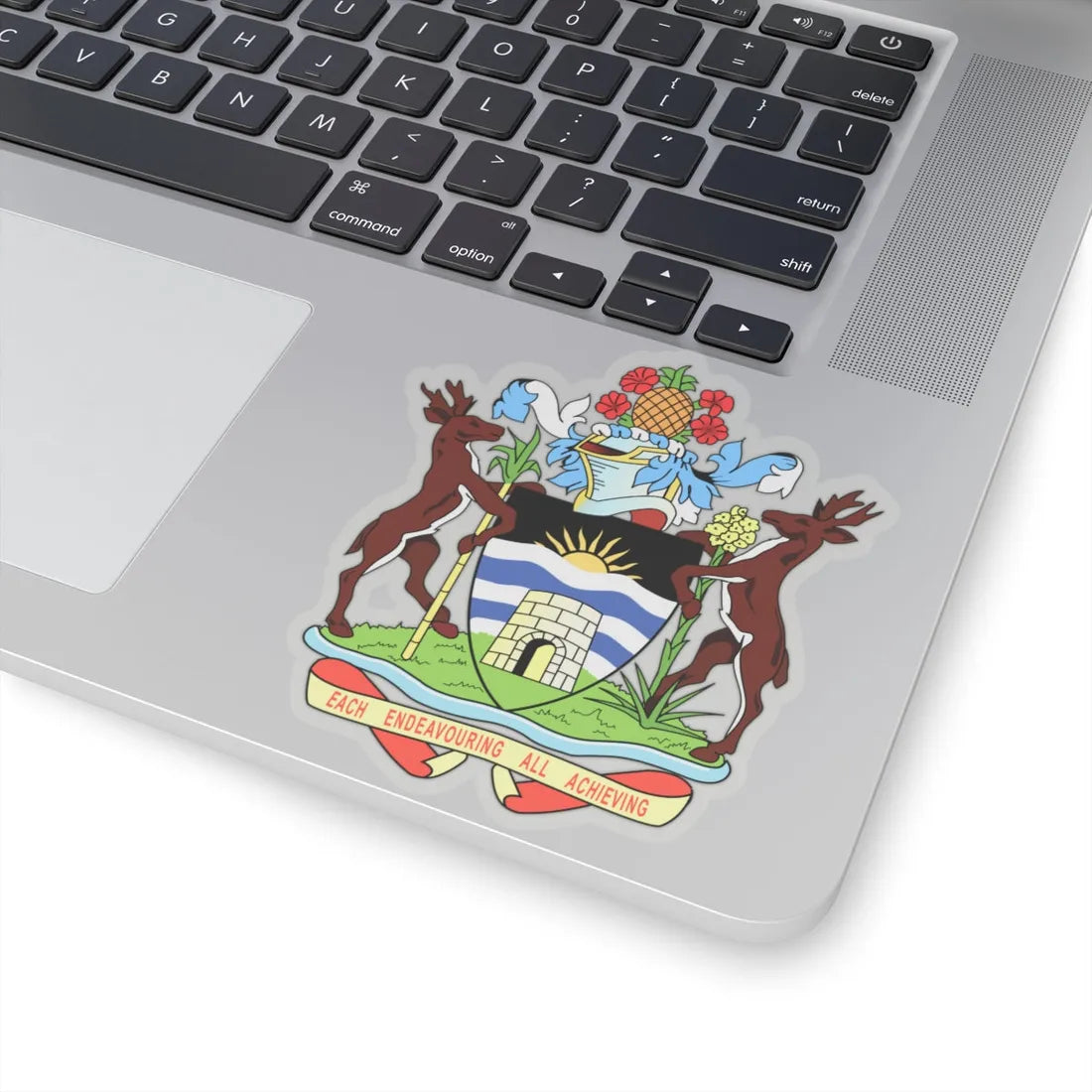 Coat of arms of Antigua and Barbuda - STICKER Vinyl Kiss-Cut Decal - The Sticker Space