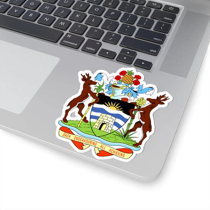 Coat of arms of Antigua and Barbuda - STICKER Vinyl Kiss-Cut Decal - The Sticker Space