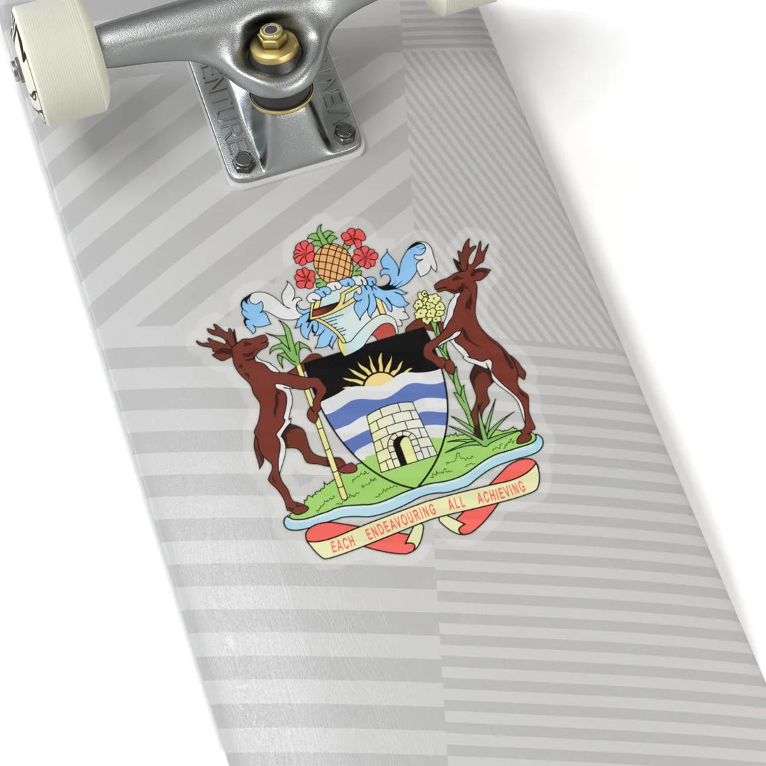 Coat of arms of Antigua and Barbuda - STICKER Vinyl Kiss-Cut Decal - The Sticker Space