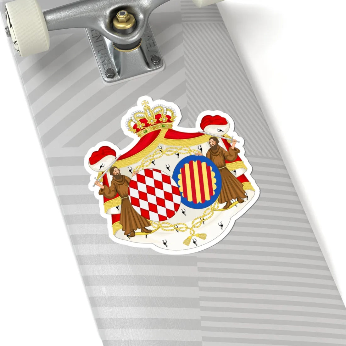 Coat of Arms of Antoinette Princess of Monaco (Spain) (Coat of Arms) STICKER Vinyl Kiss-Cut Decal - The Sticker Space