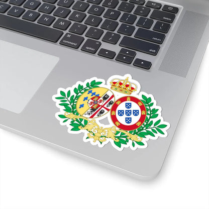 Coat of Arms of Antonia of Braganza 1862-1959 (Portugal) (Coat of Arms) STICKER Vinyl Kiss-Cut Decal - The Sticker Space