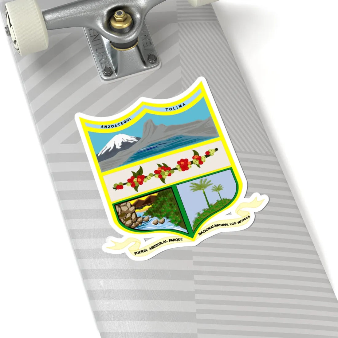 Coat of Arms of Anzoátegui Tolima (Colombia) (Coat of Arms) STICKER Vinyl Kiss-Cut Decal - The Sticker Space