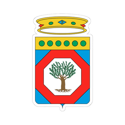 Coat of Arms of Apulia (Italy) (Coat of Arms) STICKER Vinyl Kiss-Cut Decal 6 Inch White - The Sticker Space