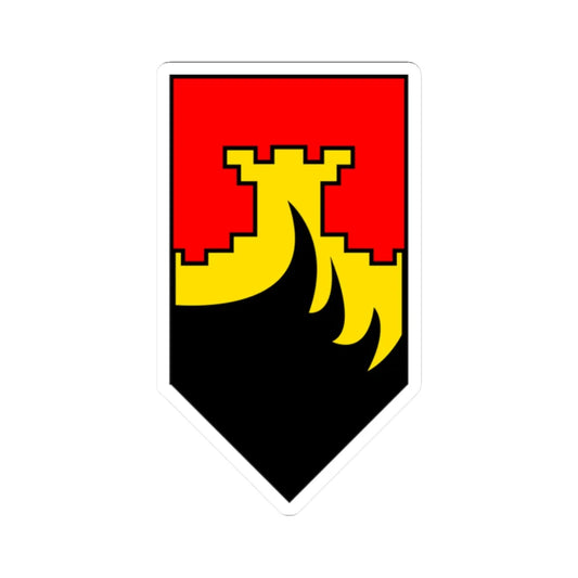 Coat of arms of Aračinovo Municipality (North Macedonia) (Coat of Arms) STICKER Vinyl Kiss-Cut Decal 2 Inch White - The Sticker Space