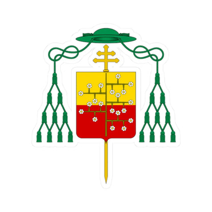 Coat of arms of Archbishop Malaspina Spino Fiorito (Italy) (Coat of Arms) STICKER Vinyl Kiss-Cut Decal 2 Inch White - The Sticker Space