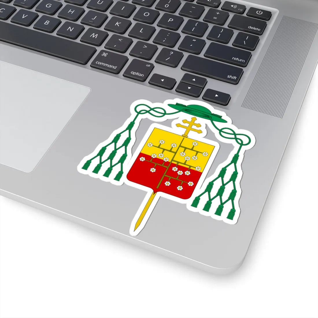 Coat of arms of Archbishop Malaspina Spino Fiorito (Italy) (Coat of Arms) STICKER Vinyl Kiss-Cut Decal - The Sticker Space