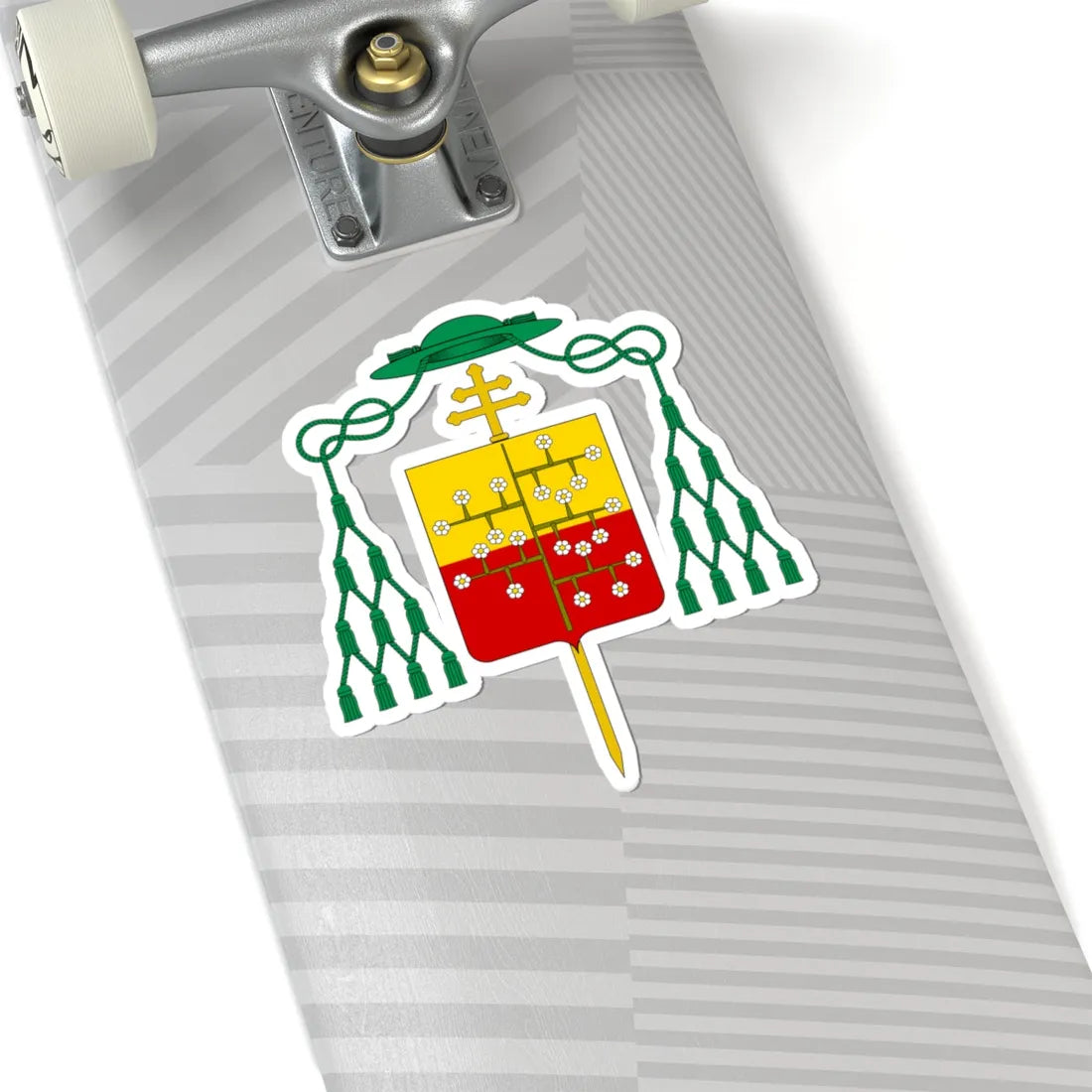 Coat of arms of Archbishop Malaspina Spino Fiorito (Italy) (Coat of Arms) STICKER Vinyl Kiss-Cut Decal - The Sticker Space