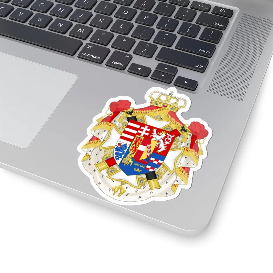 Coat of Arms of Archduke Albrecht Duke of Teschen (Austria) (Coat of Arms) STICKER Vinyl Kiss-Cut Decal - The Sticker Space