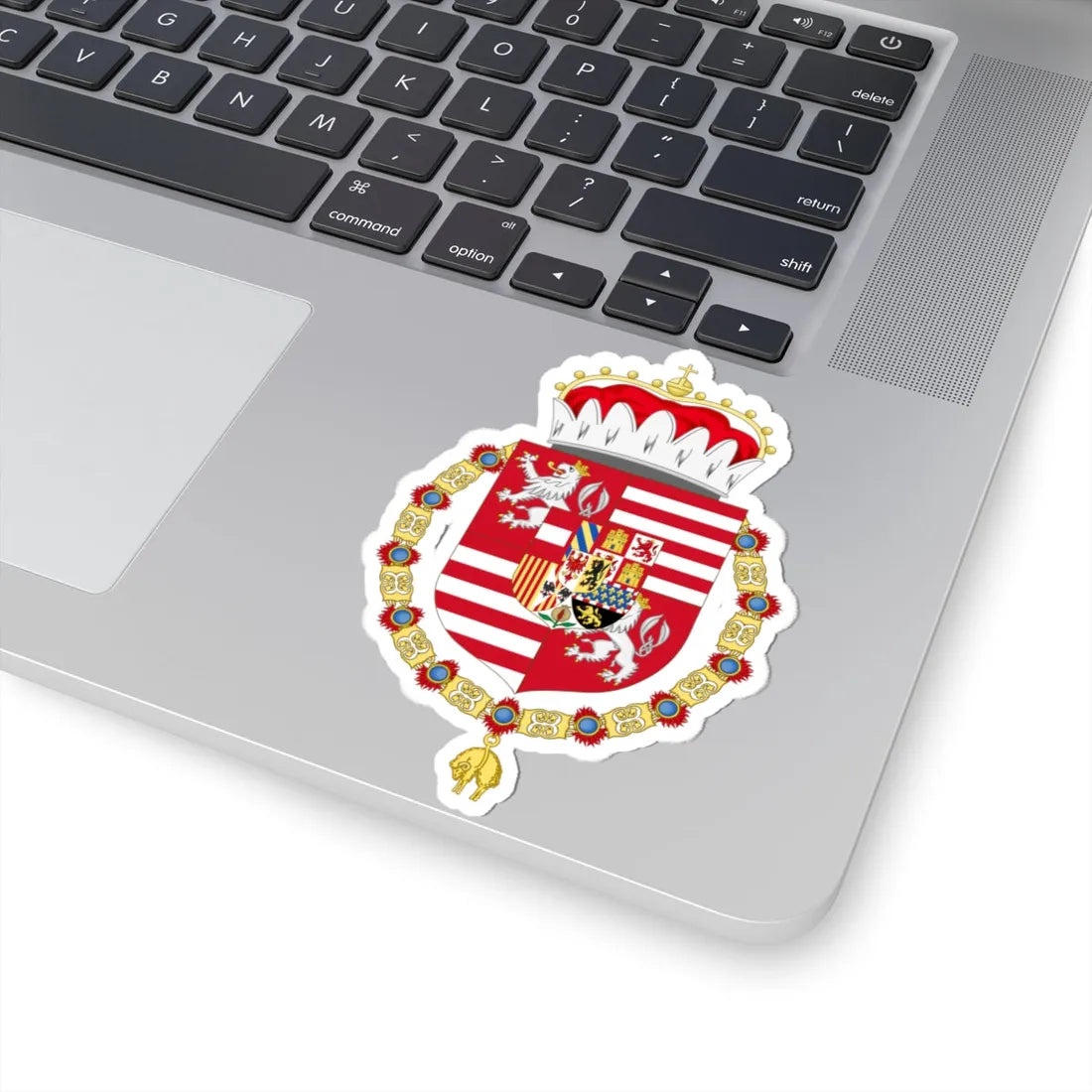 Coat of Arms of Archduke Maximilian of Austria 1527-1576 (Austria) (Coat of Arms) STICKER Vinyl Kiss-Cut Decal - The Sticker Space