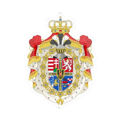 Coat of Arms of Archduke Wilhelm Franz of Austria (Austria) (Coat of Arms) STICKER Vinyl Kiss-Cut Decal 2 Inch White - The Sticker Space