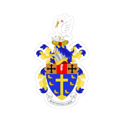 Coat of Arms of Ardingly College (England) (Coat of Arms) STICKER Vinyl Kiss-Cut Decal 4 Inch White - The Sticker Space
