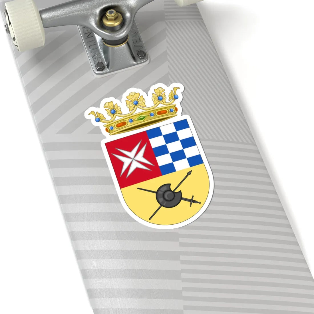 Coat of Arms of Argamasilla de Alba (Spain) (Coat of Arms) STICKER Vinyl Kiss-Cut Decal - The Sticker Space