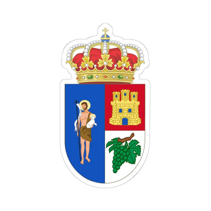 Coat of Arms of Arganda del Rey (Spain) (Coat of Arms) STICKER Vinyl Kiss-Cut Decal 6 Inch White - The Sticker Space