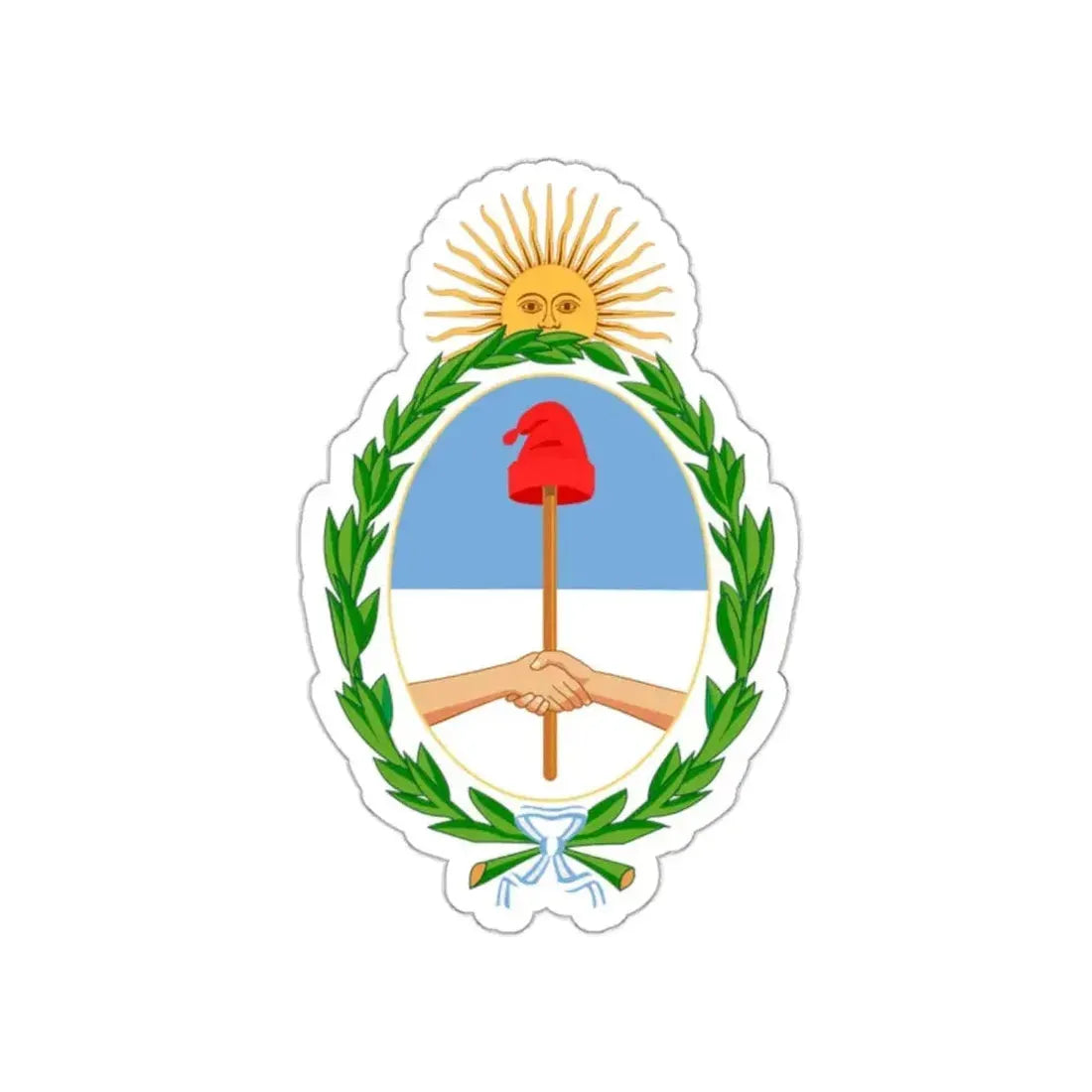 Coat of arms of Argentina STICKER Vinyl Die-Cut Decal - The Sticker Space