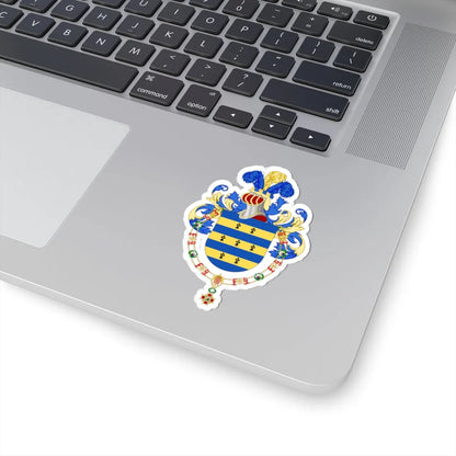 Coat of Arms of Argentine Ambassador Carlos de Estrada Acha Order of Isabella the Catholic (Argentina) (Coat of Arms) STICKER Vinyl Kiss-Cut Decal - The Sticker Space