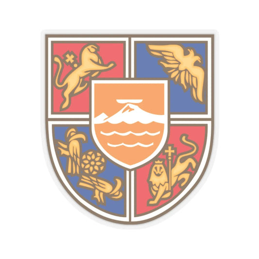 Coat of Arms of Armenia 2 - STICKER Vinyl Kiss-Cut Decal 2 Inch Transparent - The Sticker Space