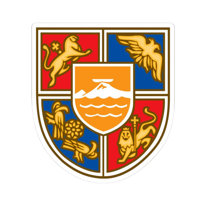 Coat of Arms of Armenia 2 - STICKER Vinyl Kiss-Cut Decal 3 Inch White - The Sticker Space