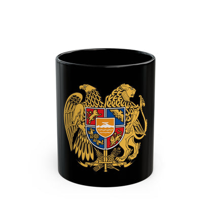 Coat of arms of Armenia - Black Coffee Mug-11oz-The Sticker Space