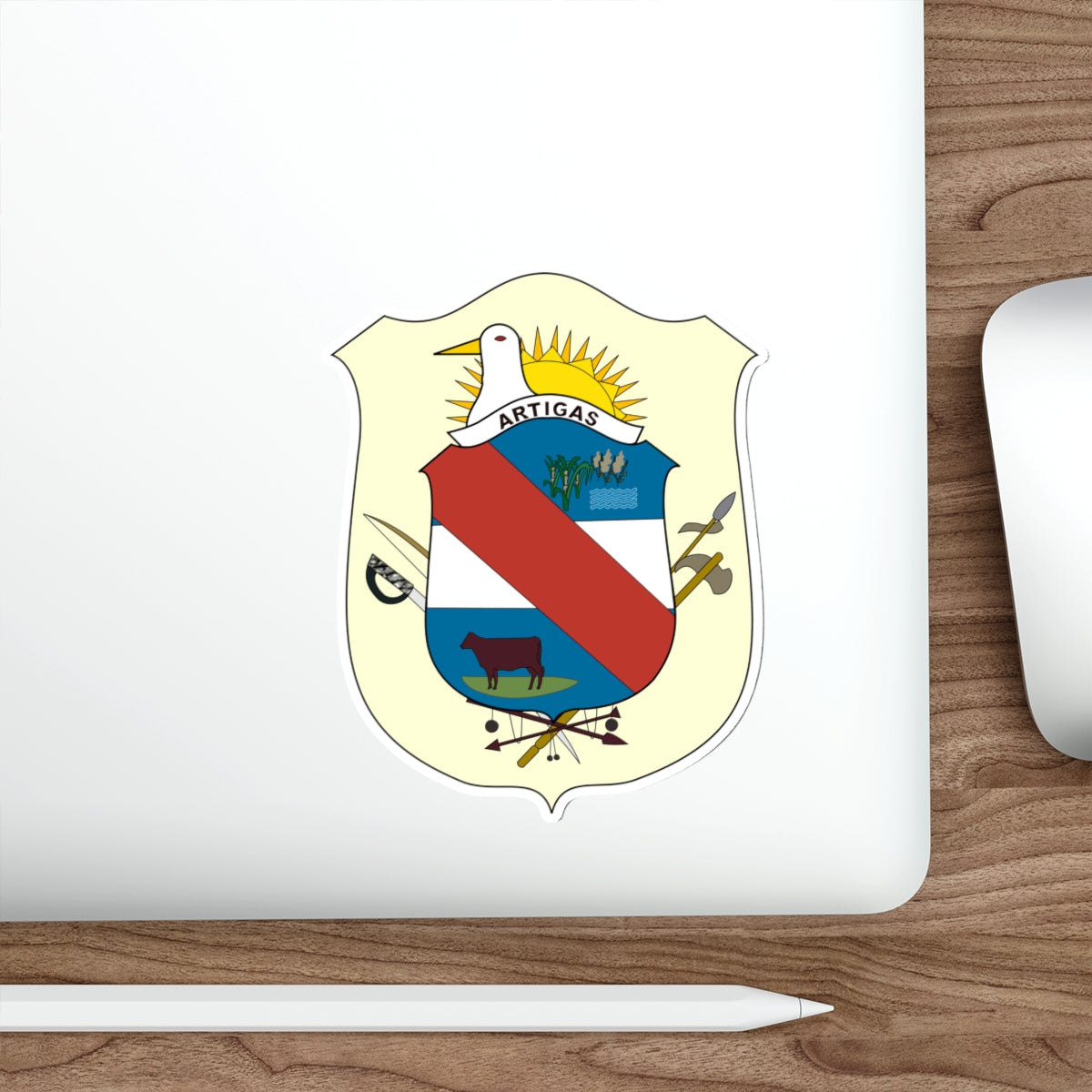 Coat of Arms of Artigas Department, Uruguay STICKER Vinyl Die-Cut Decal-The Sticker Space