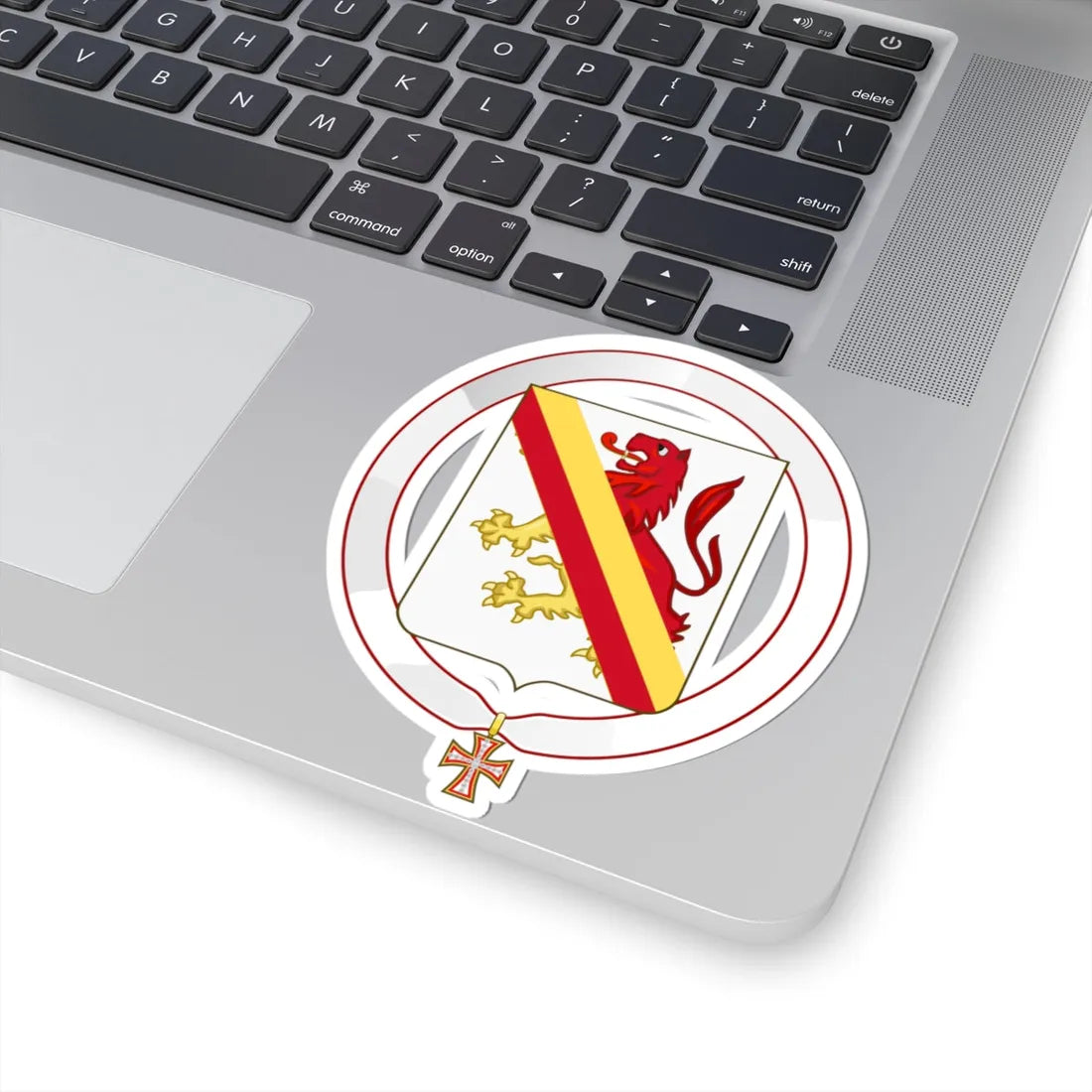 Coat of Arms of Arturo Alessandri Order of the Dannebrog (Denmark) (Coat of Arms) STICKER Vinyl Kiss-Cut Decal - The Sticker Space