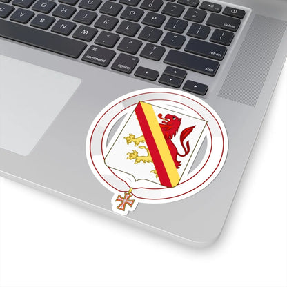 Coat of Arms of Arturo Alessandri Order of the Dannebrog (Denmark) (Coat of Arms) STICKER Vinyl Kiss-Cut Decal - The Sticker Space