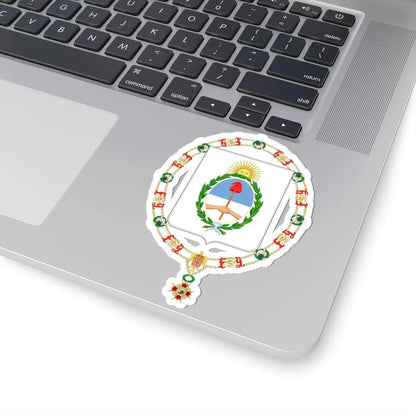 Coat of Arms of Arturo Frondizi and Héctor José Cámpora Order of Isabella the Catholic (Argentina) (Coat of Arms) STICKER Vinyl Kiss-Cut Decal - The Sticker Space
