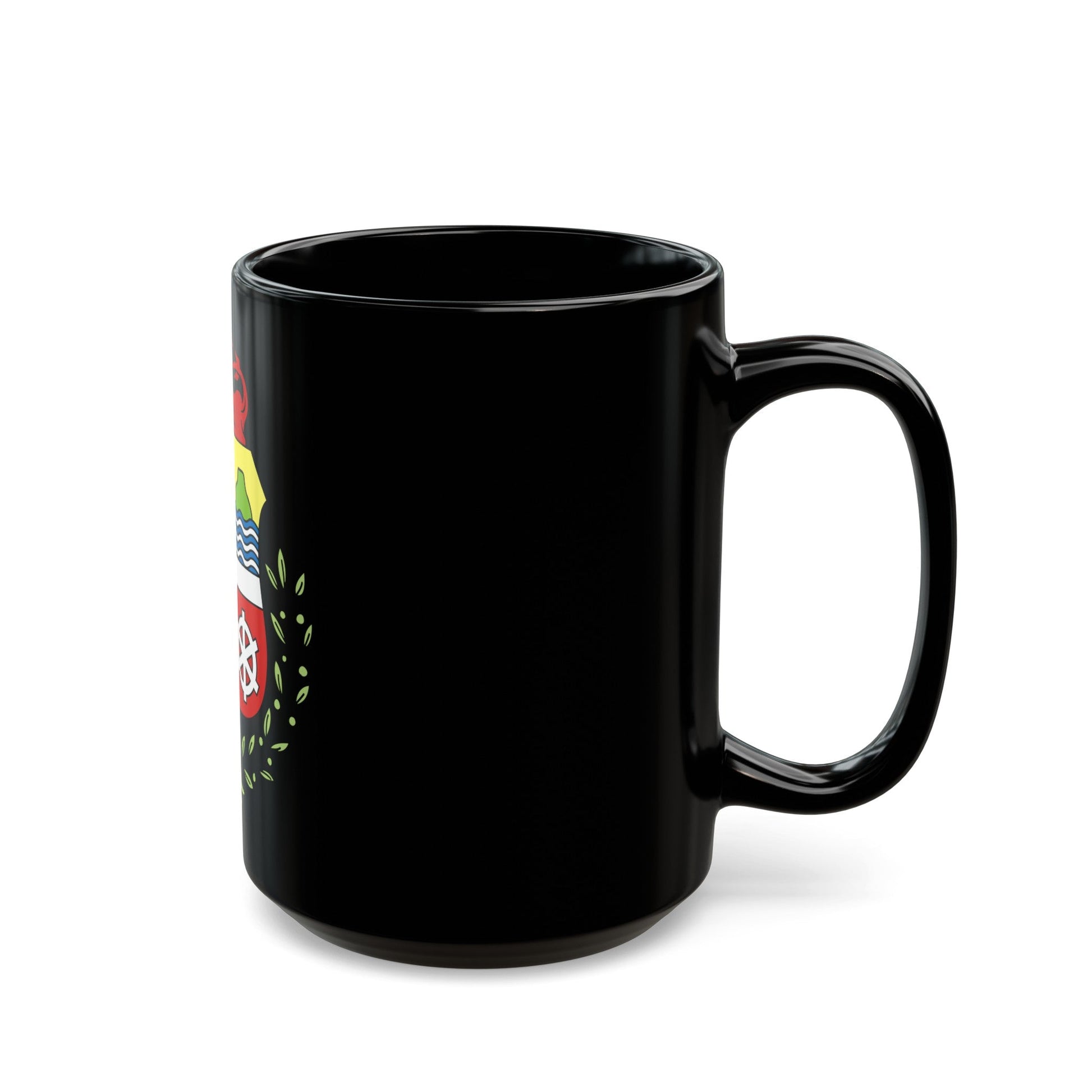 Coat of arms of Aruba - Black Coffee Mug-The Sticker Space