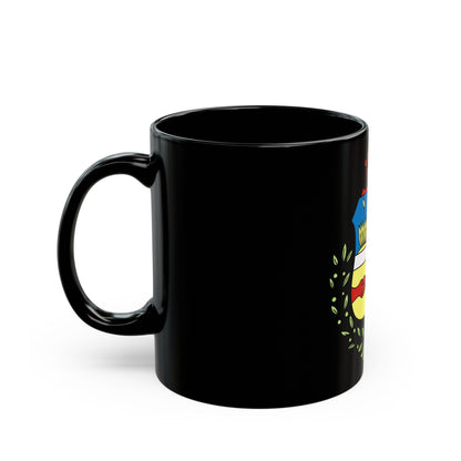 Coat of arms of Aruba - Black Coffee Mug-The Sticker Space