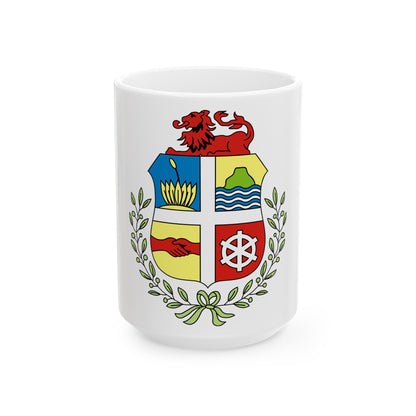 Coat of arms of Aruba - White Coffee Mug-15oz-The Sticker Space