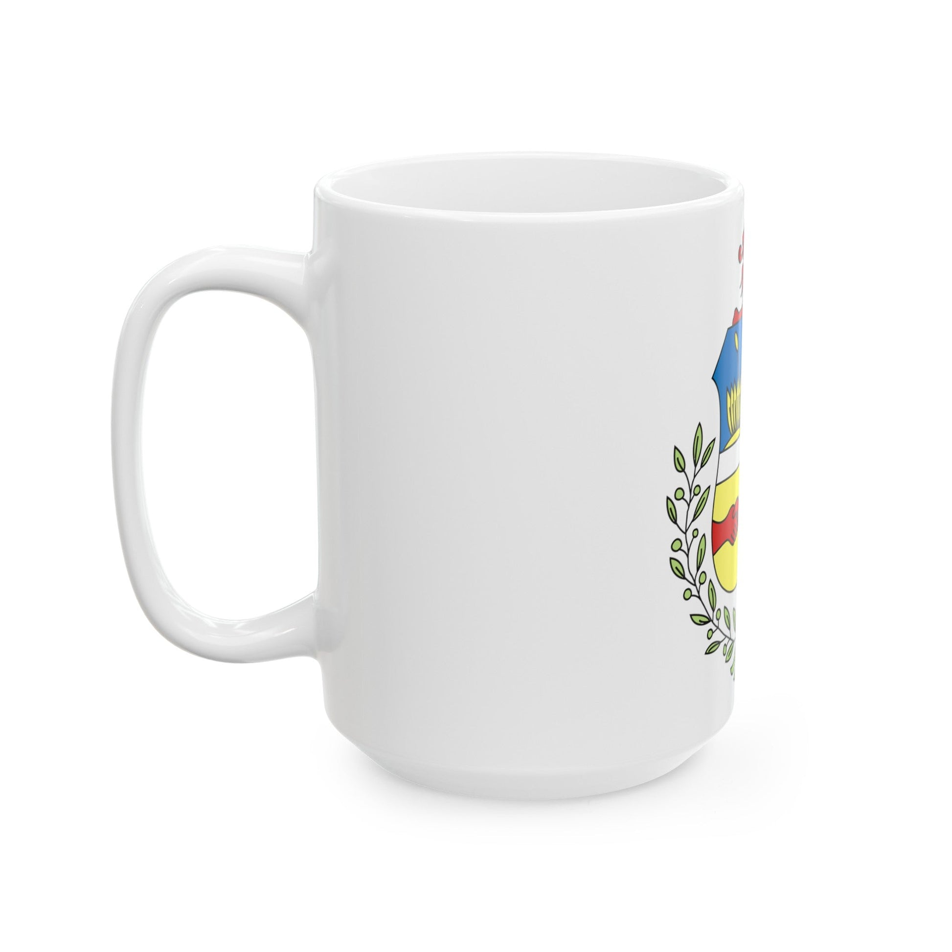 Coat of arms of Aruba - White Coffee Mug-The Sticker Space